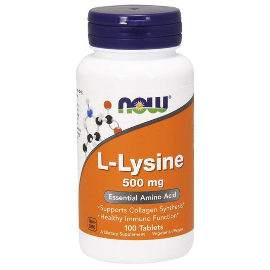 NOW Foods L-Lysine  500mg - 100 tablets