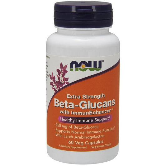 NOW Foods Beta-Glucans with ImmunEnhancer Extra Strength 60 vcaps