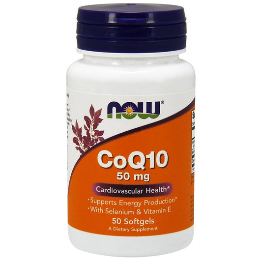 NOW Foods CoQ10 with Selenium & Vitamin E 50mg 50 softgels