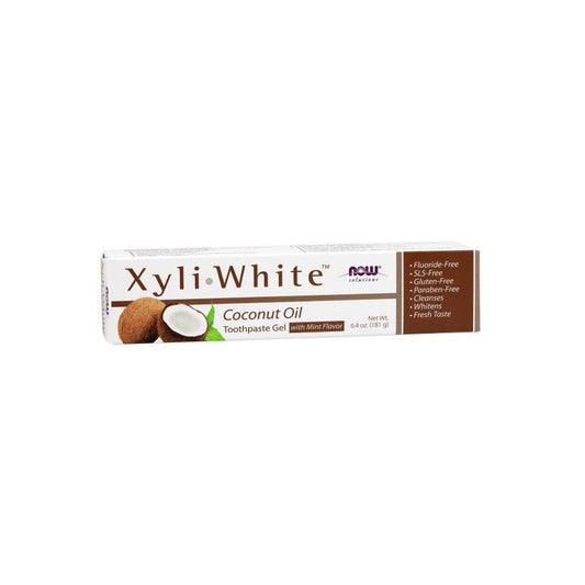 NOW Foods XyliWhite Coconut Oil Toothpaste Gel 181g