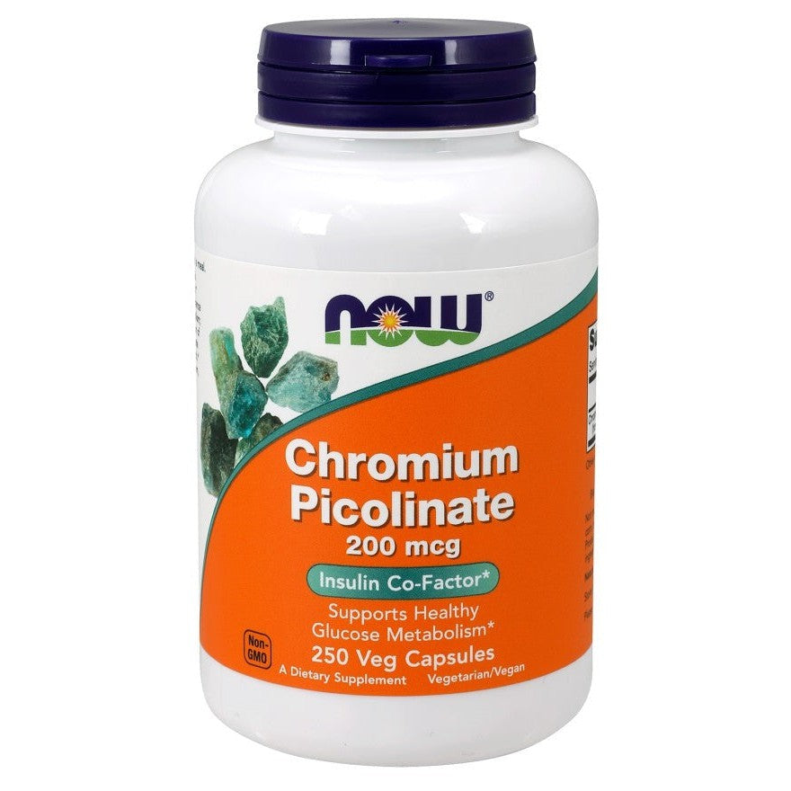 NOW Foods Chromium Picolinate 200mcg 250 vcaps