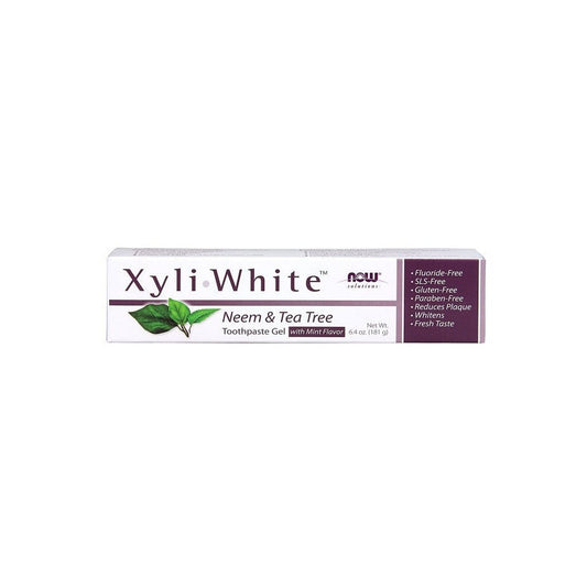NOW Foods XyliWhite Neem & Tea Tree Toothpaste Gel 181g