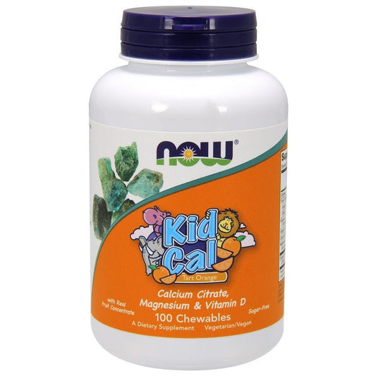 NOW Foods Kid Cal Tart Orange 100 chewables