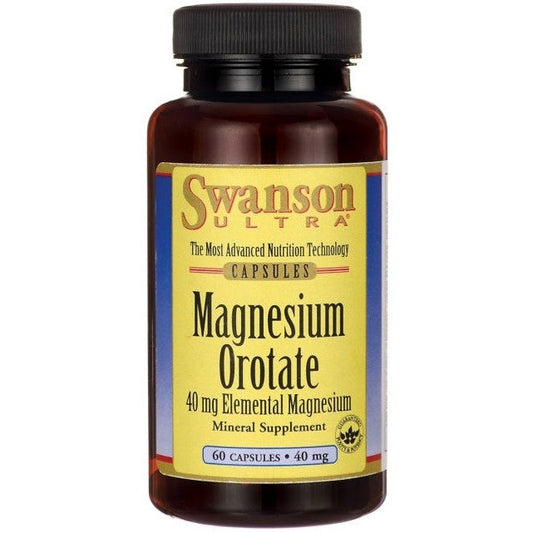 Swanson Magnesium Orotate 40mg 60 caps