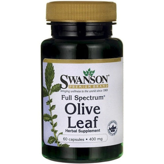 Swanson Full Spectrum Olive Leaf 400mg 60 caps