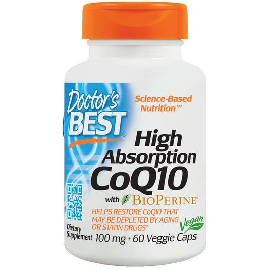 Doctor's Best High Absorption CoQ10 with BioPerine 100mg 60 vcaps