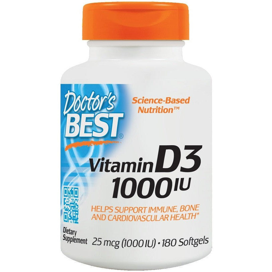 Doctor's Best Vitamin D3 1000 IU 180 softgels