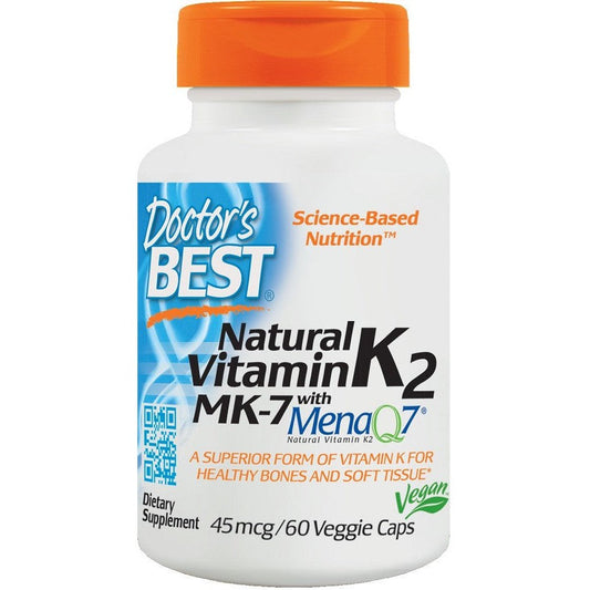 Doctor's Best Natural Vitamin K2 MK7 with MenaQ7 45mcg 60 vcaps