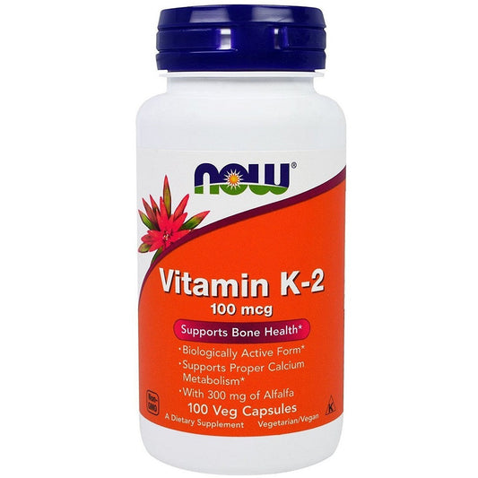NOW Foods Vitamin K-2  100mcg - 100 vcaps