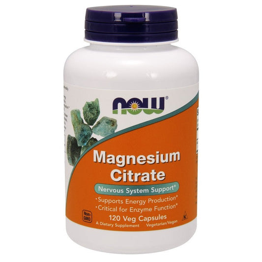 NOW Foods Magnesium Citrate 400mg 120 vcaps