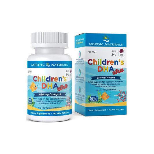 Nordic Naturals Children's DHA Xtra 636mg Berry Punch 90 softgels