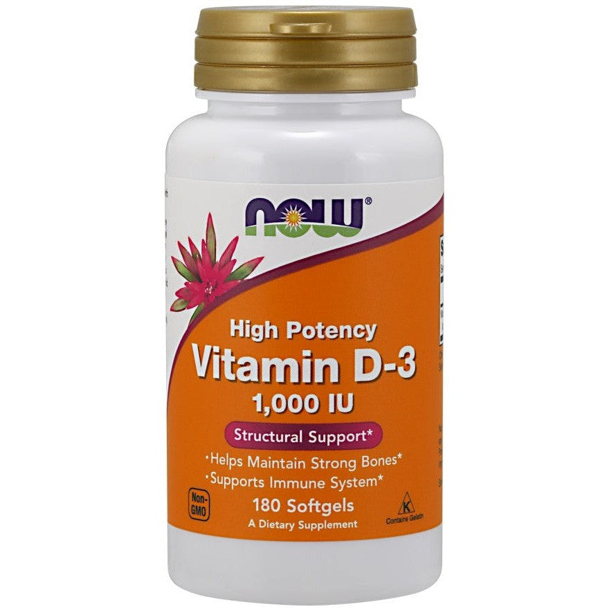 NOW Foods Vitamin D-3 1000 IU 180 softgels