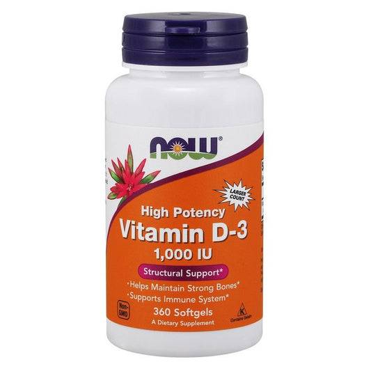 NOW Foods Vitamin D-3 1000 IU 360 softgels