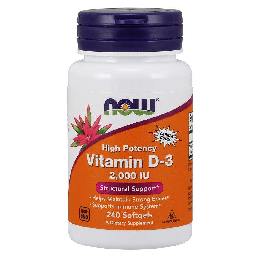 NOW Foods Vitamin D-3 2000 IU 240 softgels