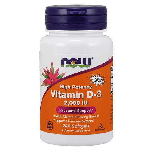 NOW Foods Vitamin D-3  2000 IU - 240 softgels
