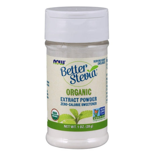 NOW Foods Better Stevia Extract Powder Organic 28g