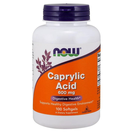 NOW Foods Caprylic Acid 600mg 100 softgels
