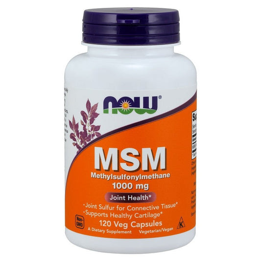 NOW Foods MSM Methylsulphonylmethane 1000mg 120 vcaps