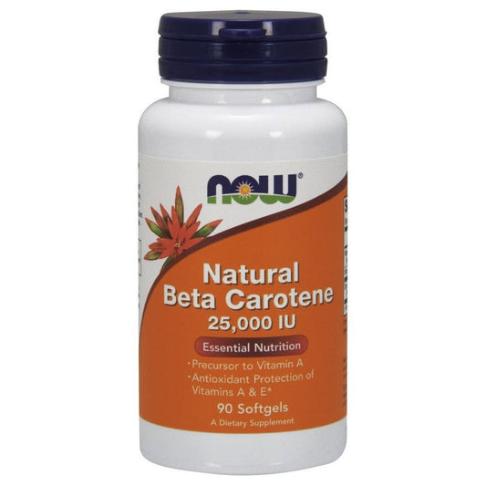 NOW Foods Beta Carotene Natural 25000 IU 90 softgels