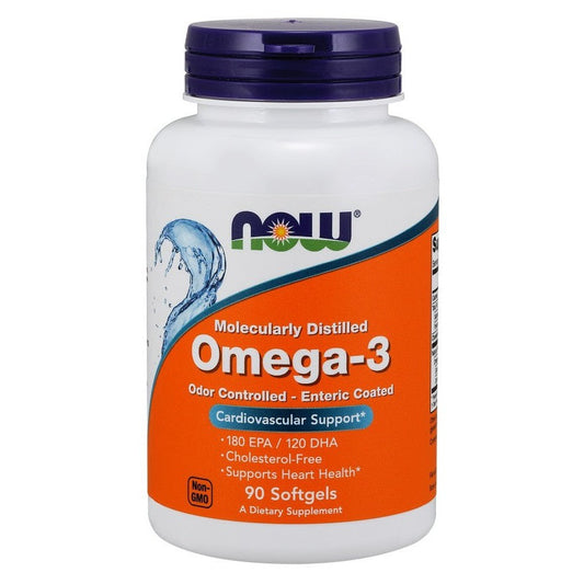 NOW Foods Omega-3 Enteric Coated 90 softgels