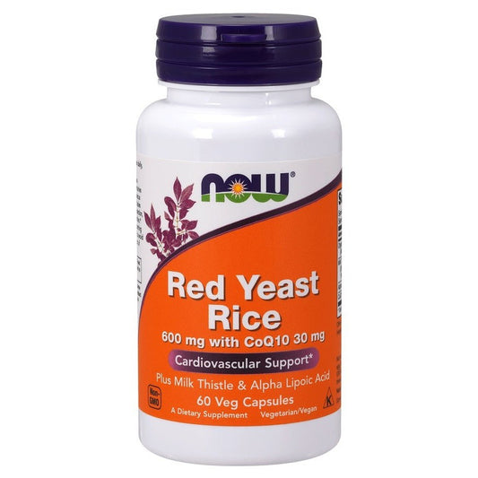 NOW Foods Red Yeast Rice with CoQ10 600mg 60 vcaps