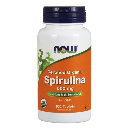 NOW Foods Spirulina Organic 500mg 100 tabs