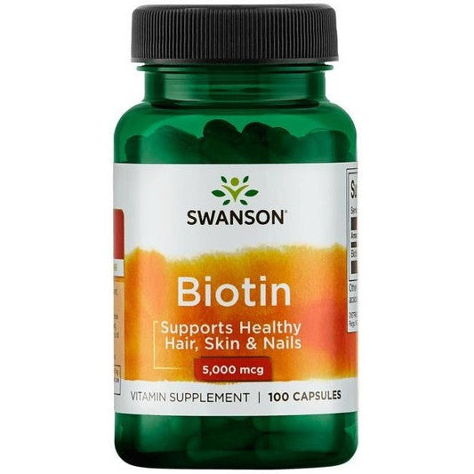 Swanson Biotin 5000mcg 100 caps
