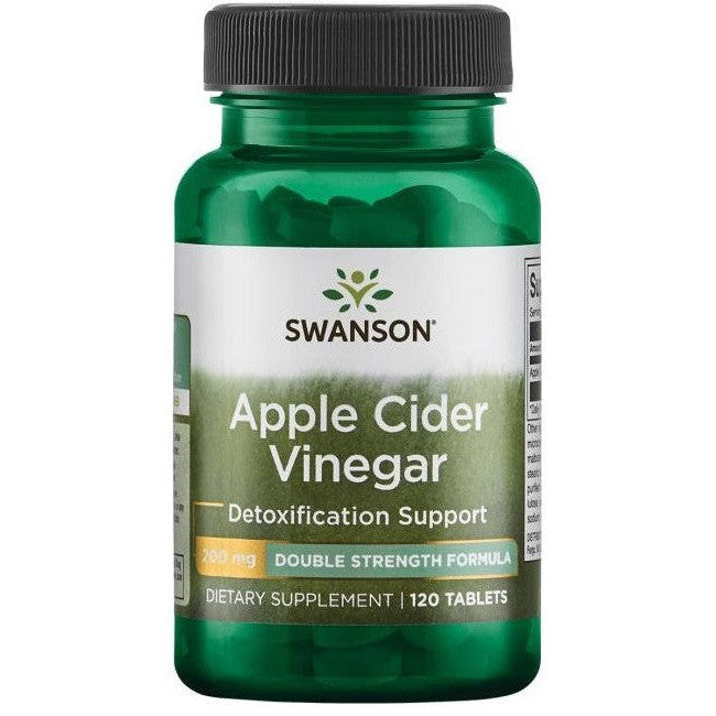 Swanson Apple Cider Vinegar 200mg Double-Strength 120 tabs