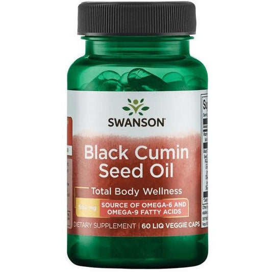 Swanson Black Cumin Seed Oil 500mg 60 liquid vcaps