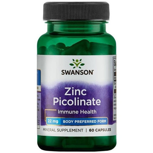 Swanson Zinc Picolinate Body Preferred Form 22mg 60 caps
