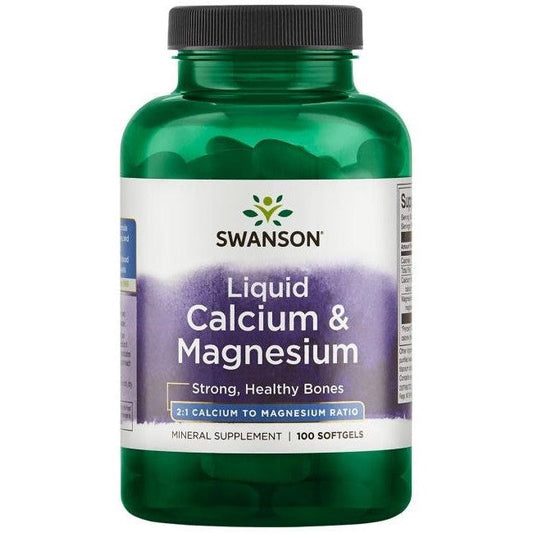 Swanson Liquid Calcium & Magnesium 100 softgels