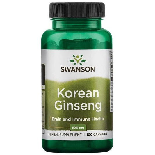 Swanson Korean Ginseng 500mg 100 caps