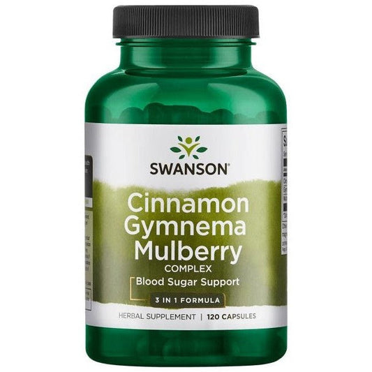 Swanson Cinnamon Gymnema Mulberry Complex 120 caps