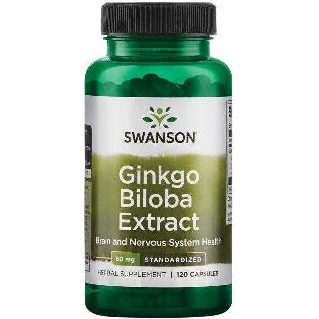 Swanson Ginkgo Biloba Extract 24% 60mg 120 caps