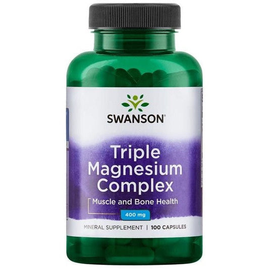 Swanson Triple Magnesium Complex 400mg 100 caps