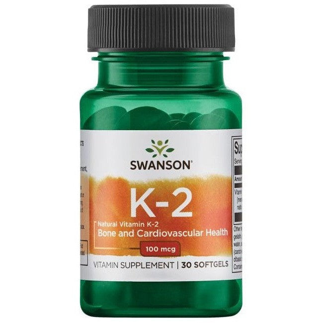 Swanson Vitamin K-2 Natural 100mcg 30 softgels