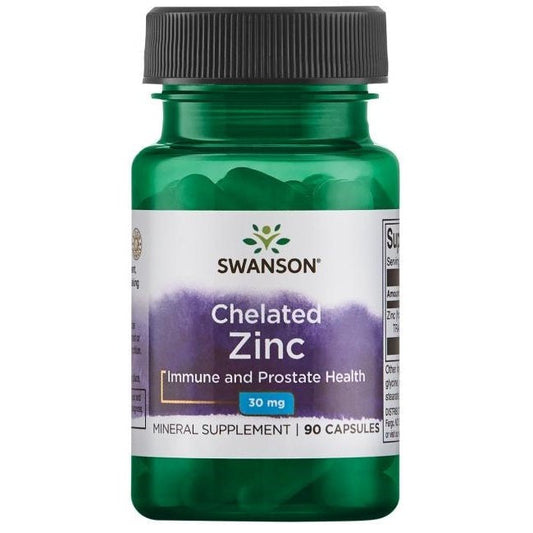 Swanson Chelated Zinc 30mg 90 caps