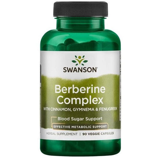 Swanson Berberine Complex with Cinnamon Gymnema & Fenugreek 90 vcaps