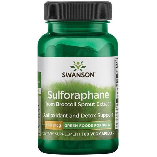 Swanson Sulforaphane from Broccoli Sprout Extract 400mcg 60 vcaps