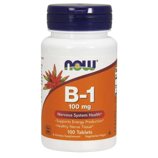 NOW Foods Vitamin B-1 Thiamine 100mg 100 tabs