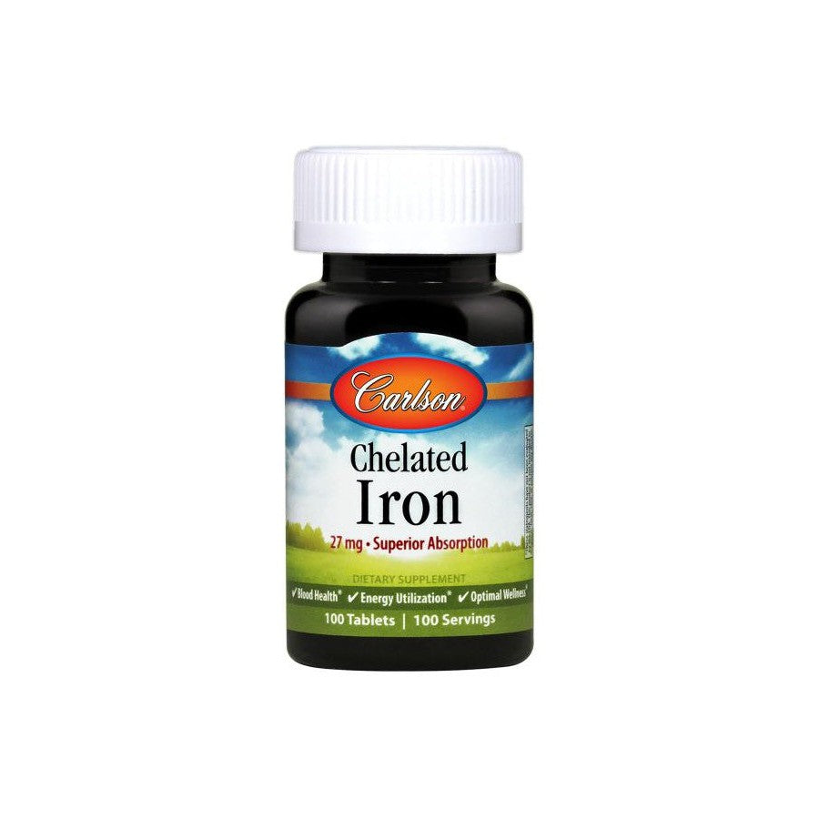 Carlson Labs Chelated Iron 27mg 100 tabs