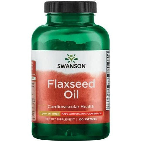 Swanson Flaxseed Oil 1000mg 100 softgels