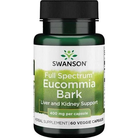 Swanson Full Spectrum Eucommia Bark 400mg 60 vcaps