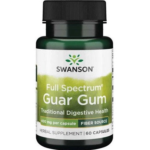 Swanson Full Spectrum Guar Gum 400mg 60 caps