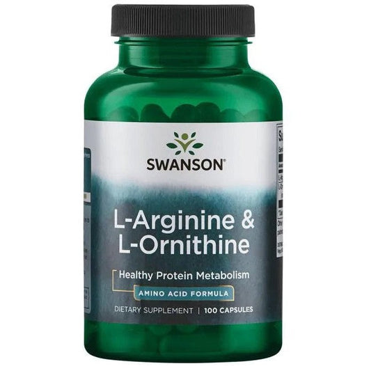 Swanson L-Arginine & L-Ornithine 100 caps