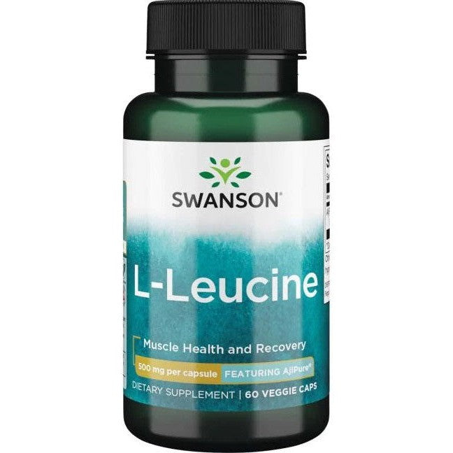 Swanson AjiPure L-Leucine 500mg 60 vcaps