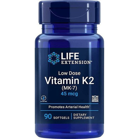 Life Extension Low Dose Vitamin K2 (MK-7) 45mcg 90 softgels