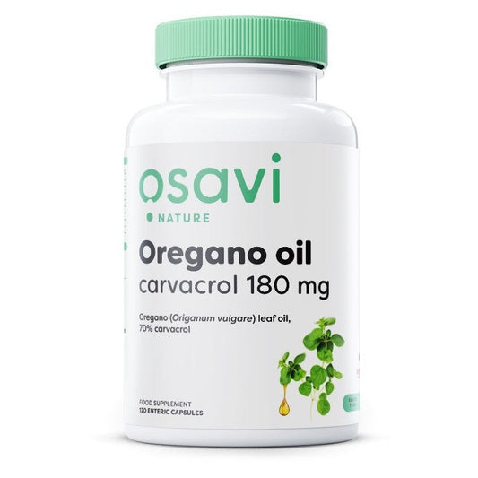 Osavi Oregano Oil Carvacrol 180mg 120 enteric caps