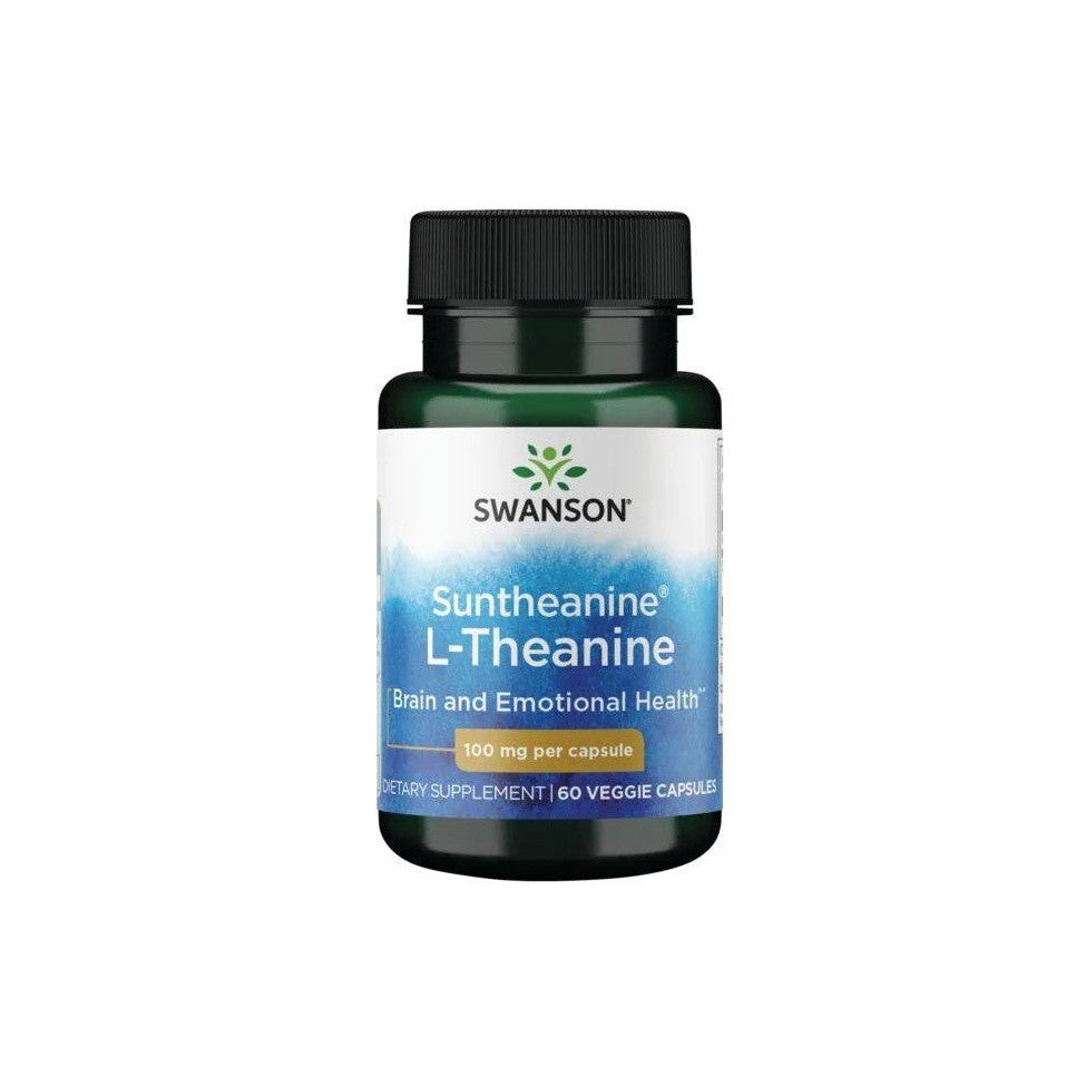 Swanson Suntheanine L-Theanine 100mg 60 vcaps