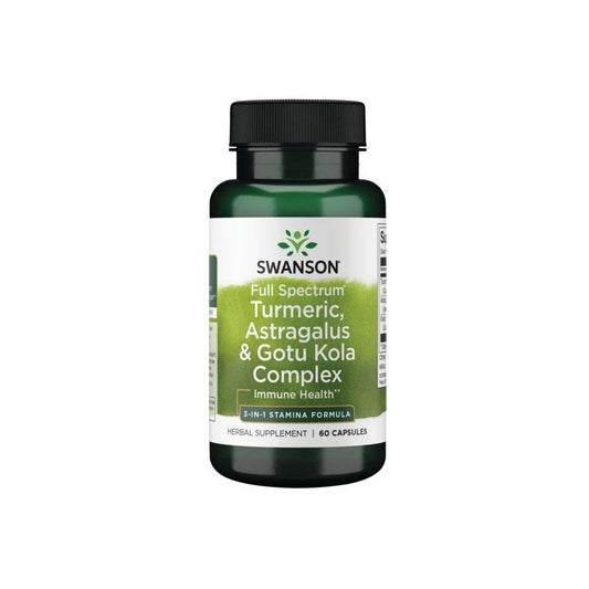 Swanson Full Spectrum Turmeric Astragalus & Gotu Kola Complex 60 caps